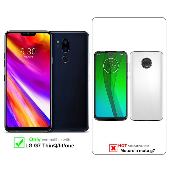 Fodral för LG G7 ThinQ / FIT / ONE Fodral i SVART METALLIC Fodral Skydd Silikon TPU Matt Fodral Svart