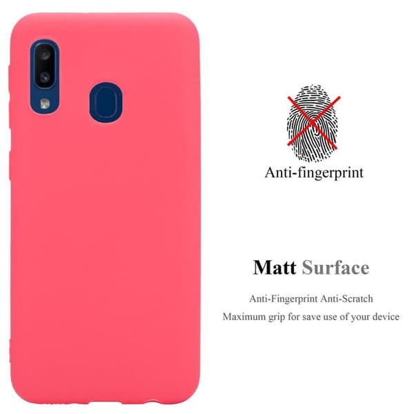 Skyddsskal för Samsung Galaxy A10e / A20e CANDY RÖD Stötsäker Silikon Röd