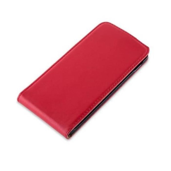 Cadorabo Fodral Fodral för > LG Google NEXUS 5 < i Flip Style Fodral Fodral Bumper Wallet i slätt konstläder i RÖTT