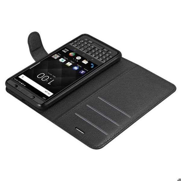 Etui för Blackberry KEYONE i JET BLACK Svart