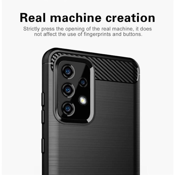 Cadorabo Fodral för Samsung Galaxy A91 / S10 LITE / M80s i BORSTAD SVART Skyddsfodral av flexibelt TPU silikon, kol rostfritt stål Svart