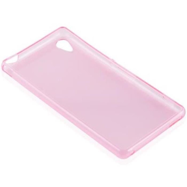 Sony Xperia M4 AQUA LJUSROSA TRANSPARENT Fodral Cadorabo DESIGN AIR TPU Silikon Skyddsfodral Cover Ultra Slim Bumper Klart ljusrosa