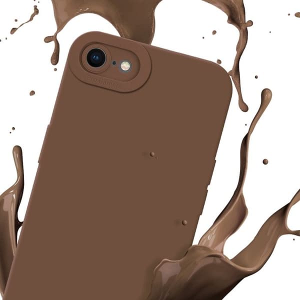 Skyddsfodral för iPhone 7 / 7S / 8 / SE 2020 i FLUID BRUN Stötsäker brun