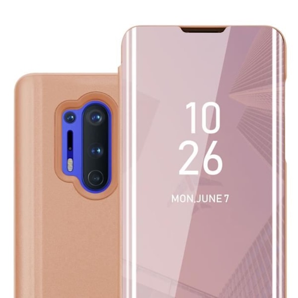 Coque - CADORABO - OnePlus 8 PRO - KUNZIT ROSA - Clear View - Skydd 360 grader Rosa