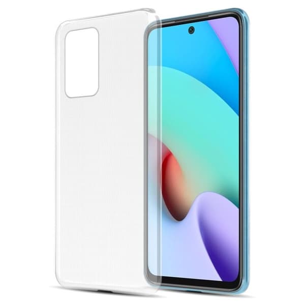 Transparent stötsäker silikonfodral för Xiaomi RedMi 10 Vit