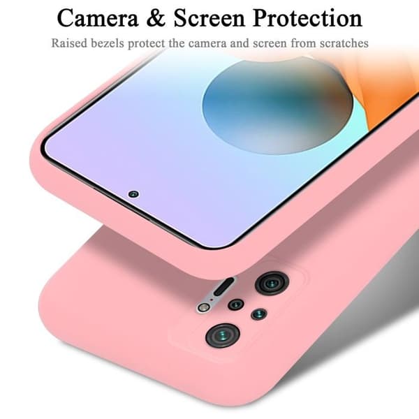 Fodral för Xiaomi Redmi Note 10 Pro, stötsäkert skydd i flytande rosa Ros