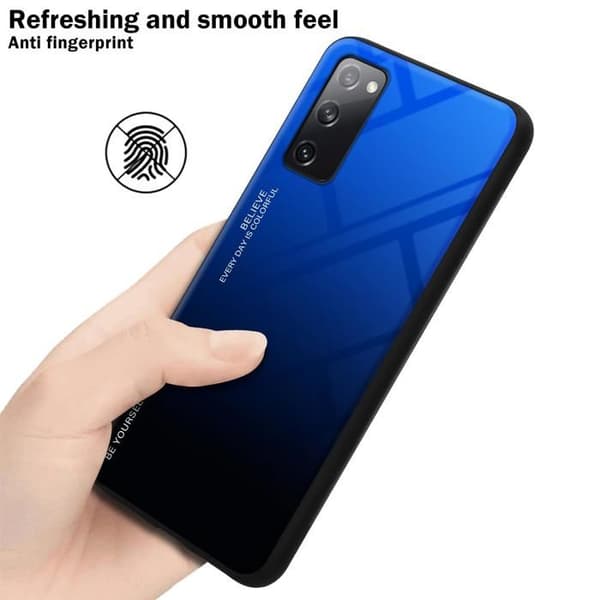 Skyddsfodral för Samsung Galaxy S20 FE i BLÅ - SVART Stötsäker Bicolor design Svart