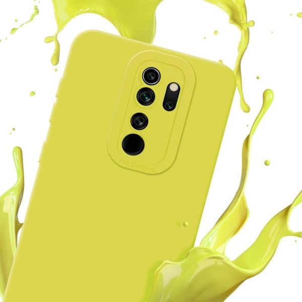 Fodral till Xiaomi RedMi NOTE 8 PRO i YELLOW FLUID Fodralskydd i flexibelt TPU silikonskydd Gul