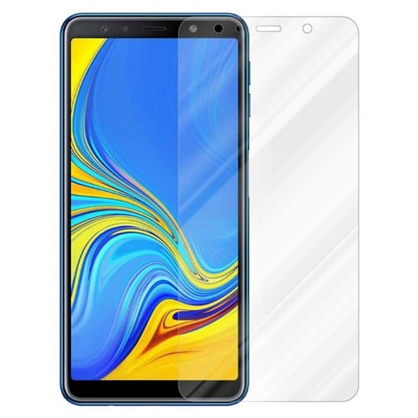 Cadorabo skyddsfilm kompatibel för Samsung Galaxy A8 PLUS in - Härdat skärmskydd i glas Retail Transparent