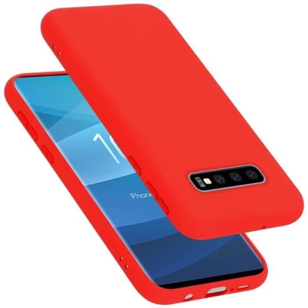 Cadorabo skal till Samsung Galaxy S10 Plus - i rött - Flexibel TPU silikon