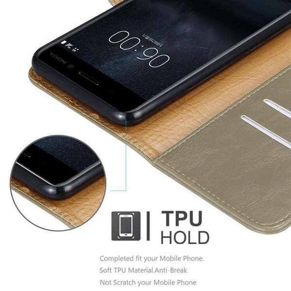 Skyddsfodral för Nokia 8 2017 i MARRONE CAPPUCINO brun