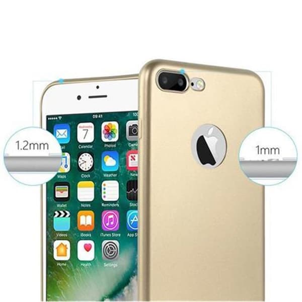 Skyddsfodral för iPhone 7 PLUS / 7S PLUS / 8 PLUS i METALLISKT GULD Matt Design Gul
