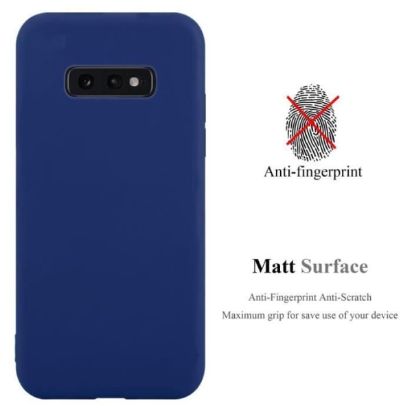 Fodral till Samsung Galaxy S10e i CANDY DARK BLUE Cadorabo Cover Protection Silikon TPU-fodral