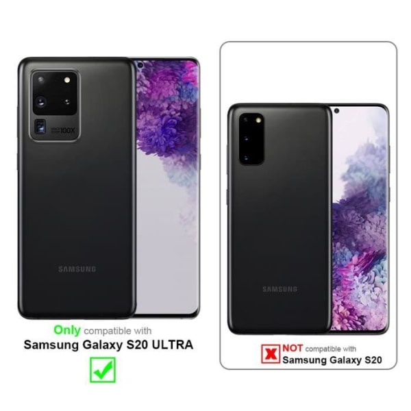 Fodral till Samsung Galaxy S20 ULTRA Fodral i NIGHT BLACK Skyddsfodral Cover Magnetic Flip Wallet