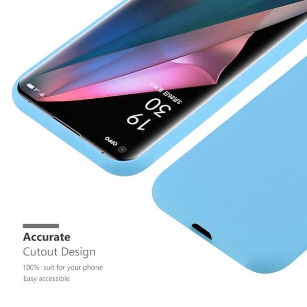 Skyddsfodral för Oppo FIND X3 PRO CANDY BLÅ Stötabsorberande Silikon Blå