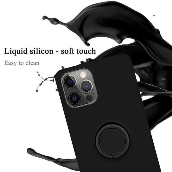 Skal för iPhone 13 MINI i LIQUID BLACK Stötabsorberande skydd Svart