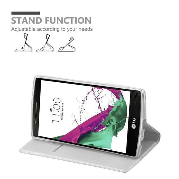 Flip-fodral för LG G4 / G4 PLUS Klassisk Silver Plånbok Stötsäker Grå