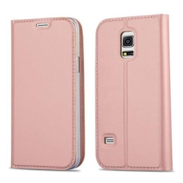 Samsung Galaxy S5 MINI - S5 MINI DUOS-fodral i CLASSY ROSE GOLD från Cadorabo (MATTE METALLIC Design) Fullt skyddsfodral med