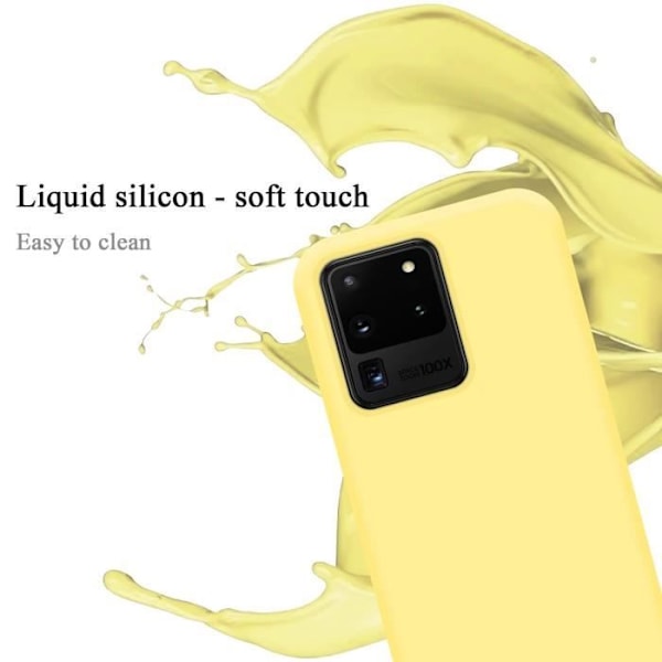 Coque - CADORABO - Samsung Galaxy S20 ULTRA - Silikon TPU - Gul - Stötskydd Gul