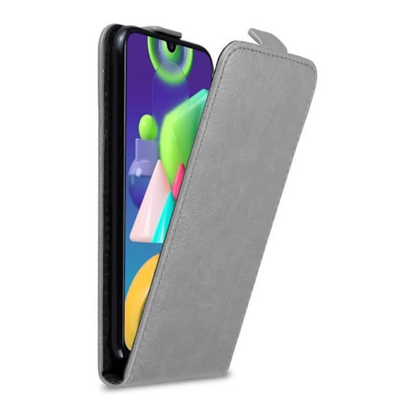 Coque - CADORABO - Samsung Galaxy M31 - Grå Titan - Similäder - Magnetisk Flip TITANGÅR