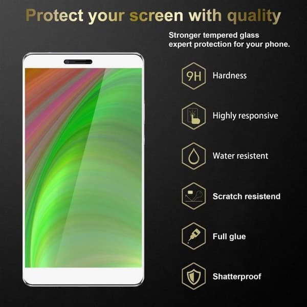 Helt härdat skärmskydd för Honor NOTE 8 Svart