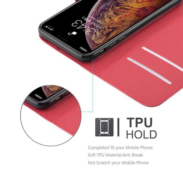 Etui för iPhone XS MAX i KIRSCHRÖD Röd