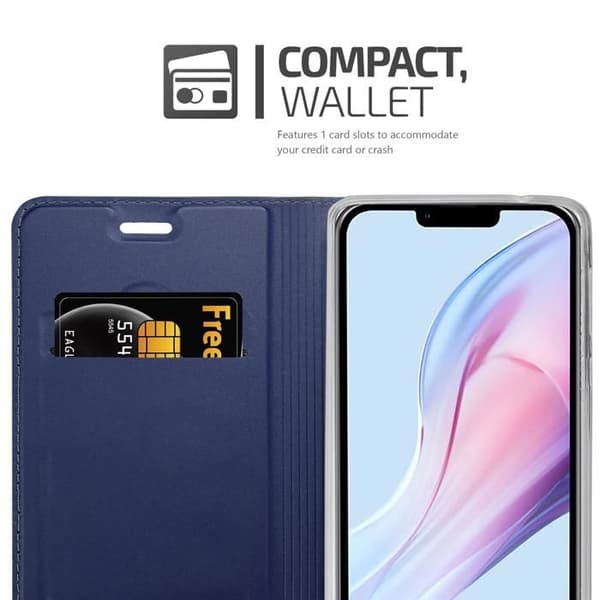 Flipfodral för iPhone 13 Pro Max, Elegant Mörkblå, Stötsäker Plånbok Blå
