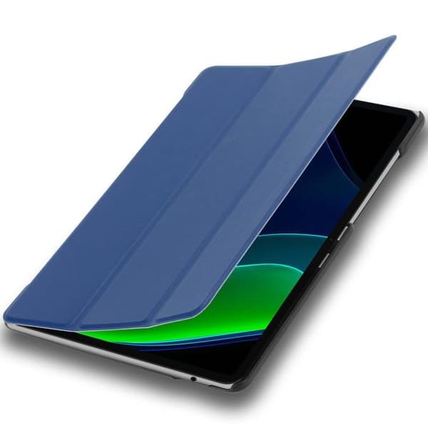 Fodral för Xiaomi Pad 6 Pro Etui i MÖRKBLAU JERSEY Skydd Hölje Stötsäker Blå