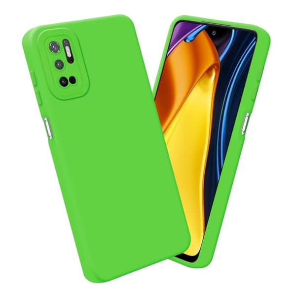 Skyddsfodral för Xiaomi RedMi NOTE 10 5G / POCO M3 PRO 5G i FLUID GRÖN Stötsäker Skyddsfodral Grön