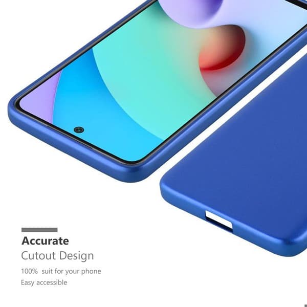 Skyddsfodral för Xiaomi RedMi 10 Skyddsfodral i MATTE METALLISKT BLÅTT Design Blå
