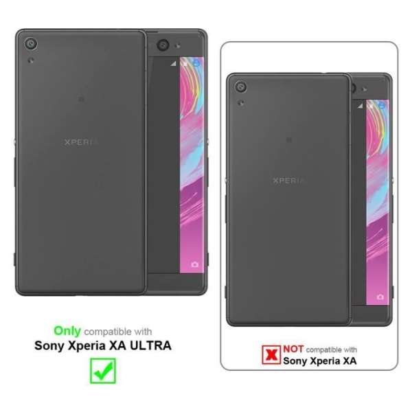 Fodral till Sony Xperia XA ULTRA i NIGHT BLACK Cadorabo Cover Protection flip magnetisk stängning