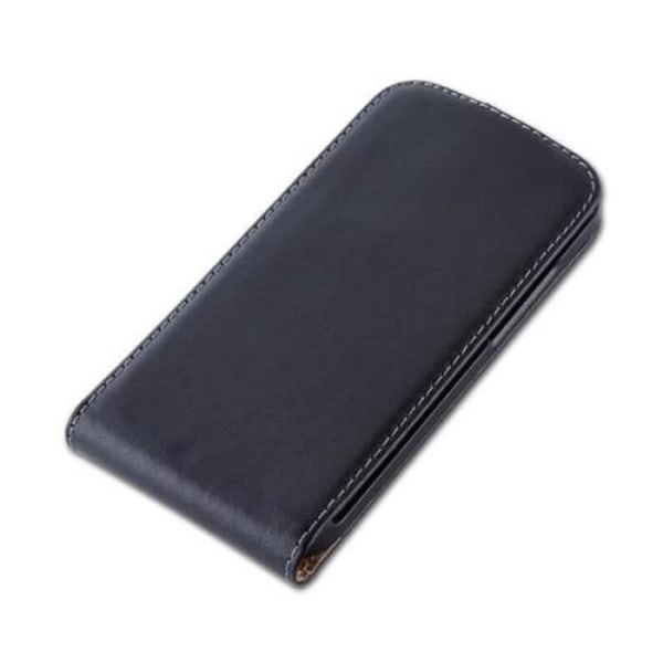 Cadorabo Fodral Skal för > HTC DESIRE 601 < i Flip Style Fodral Fodral Bumper Wallet i slätt konstläder i JET BLACK