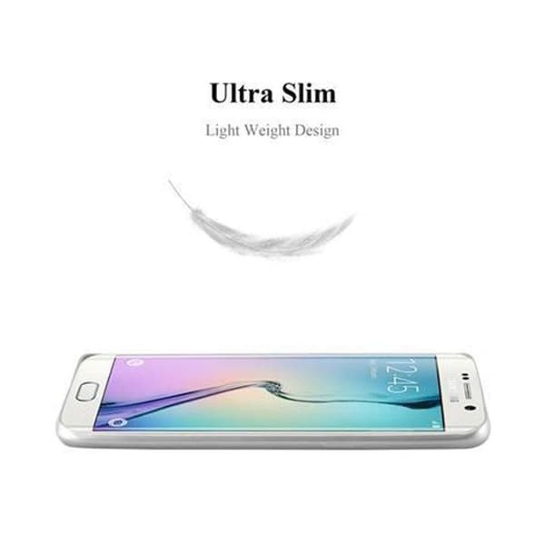 Skyddsfodral för Samsung Galaxy S6 EDGE Skyddsfodral i MATTSILVER Metallic Design Grå