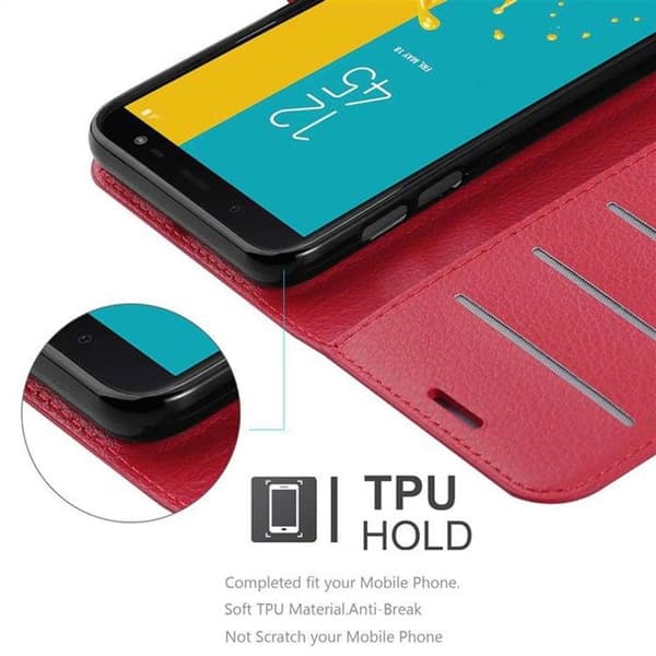 Etui för Samsung Galaxy J6 2018 i KIRSCHRÖD Röd
