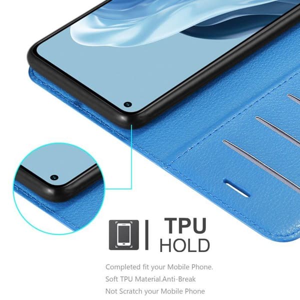 Etui för Realme 7 5G i PASTELLBLÅ Blå