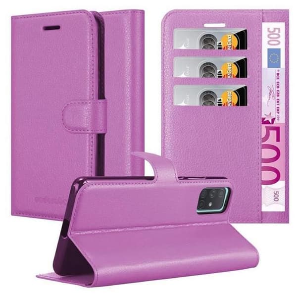 Etui för Samsung Galaxy A71 5G i ORKIDÉER VIOLETT Violett