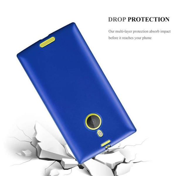Fodral - CADORABO - Nokia Lumia 1520 - Metallic Blue - Mjukt skydd - Tunn och lätt design METALLISK BLÅ