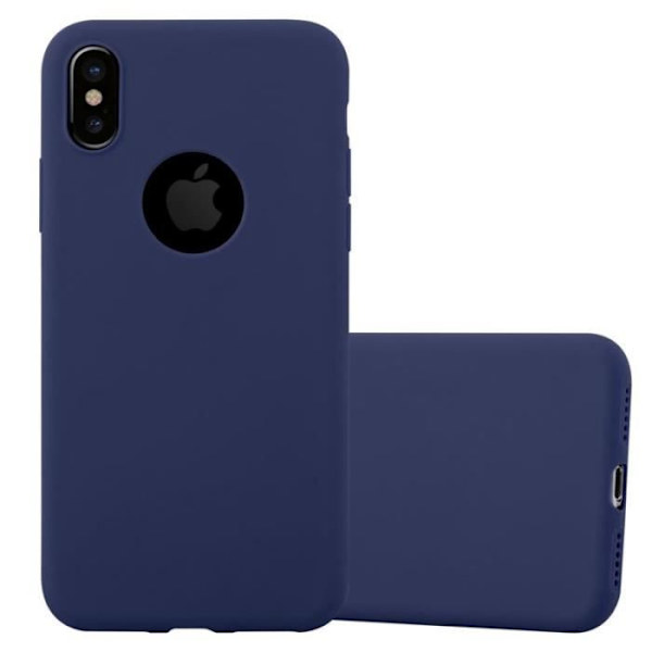 Cadorabo Fodral till Apple iPhone XS MAX i CANDY DRK BLUE