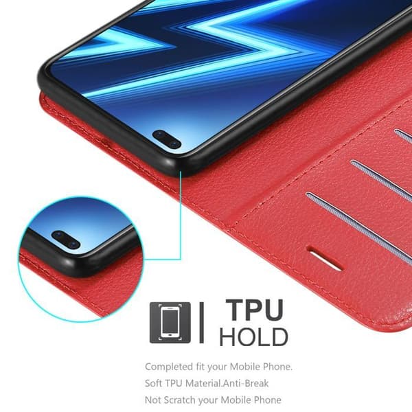 Etui för Realme 6 PRO i KIRSCHRÖD Röd