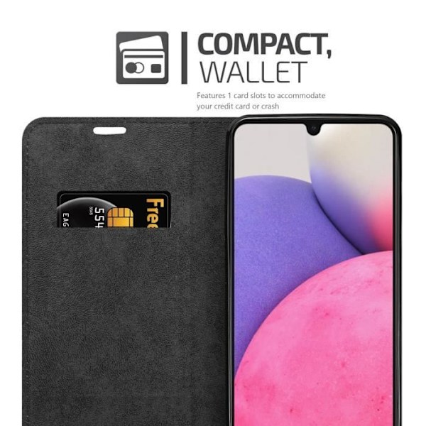 Coque - CADORABO - Samsung Galaxy A33 5G - Turquoise Pétrole - Magnetisk stängning - Ställfunktion Bensin Turkos