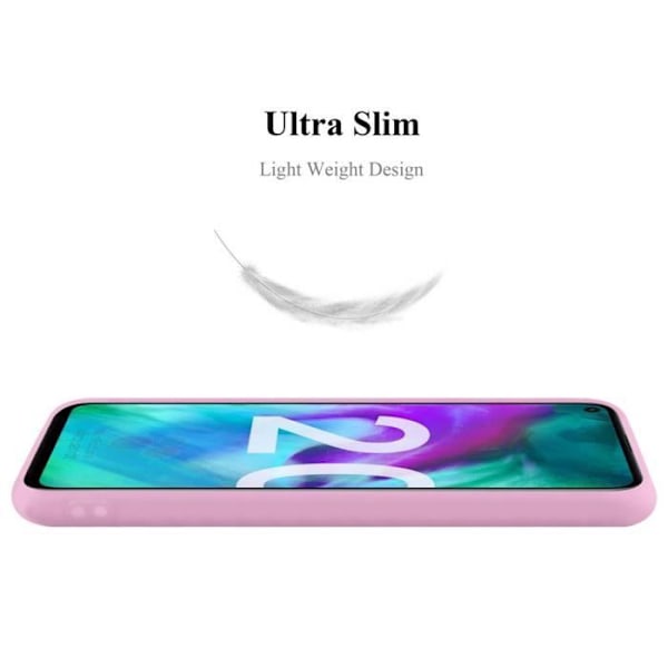 Coque - CADORABO - Honor 20 / 20S / Huawei NOVA 5T - Silikon TPU - Candy Rose Vif - Stötsäker skydd Candy Hot Pink