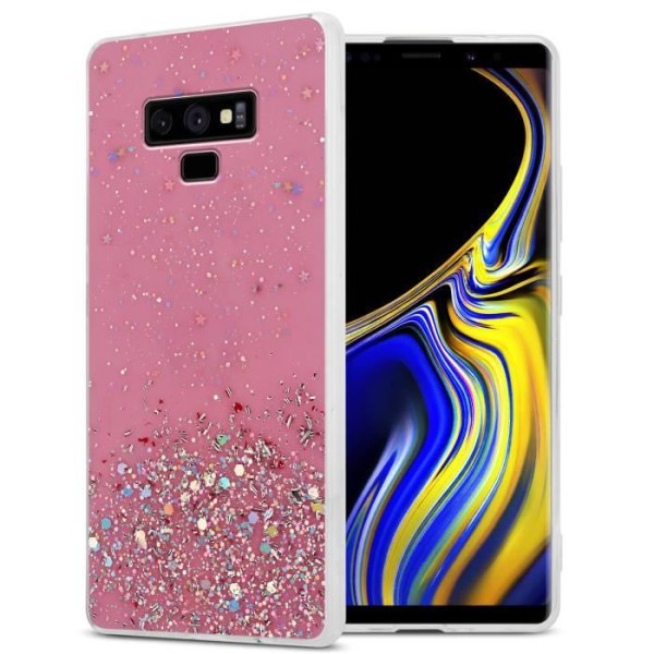 Fodral för Samsung Galaxy NOTE 9 Fodral i rosa med glitterfodral Skyddande silikon TPU Glitter paljetter