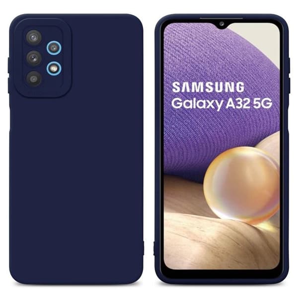 Skyddsfodral för Samsung Galaxy A32 5G i MÖRKBLA FLYTANDE Antichock Blå