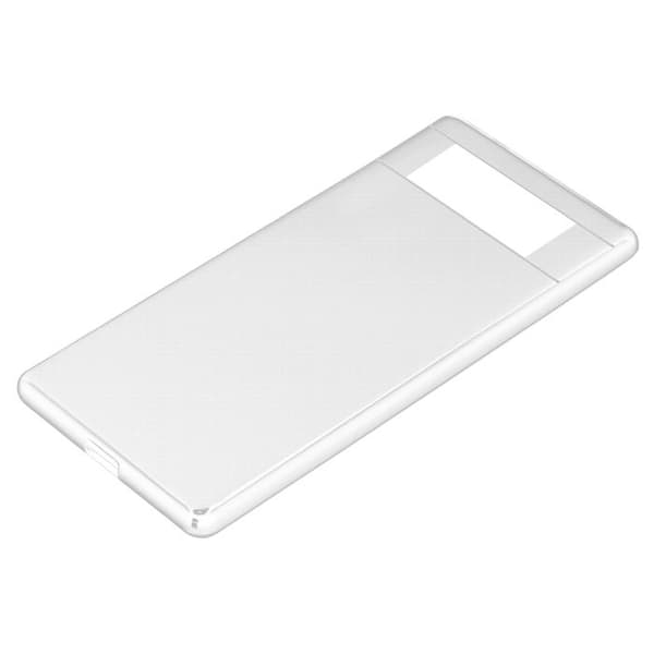 Transparent stötsäker silikonfodral för Google PIXEL 6 Vit