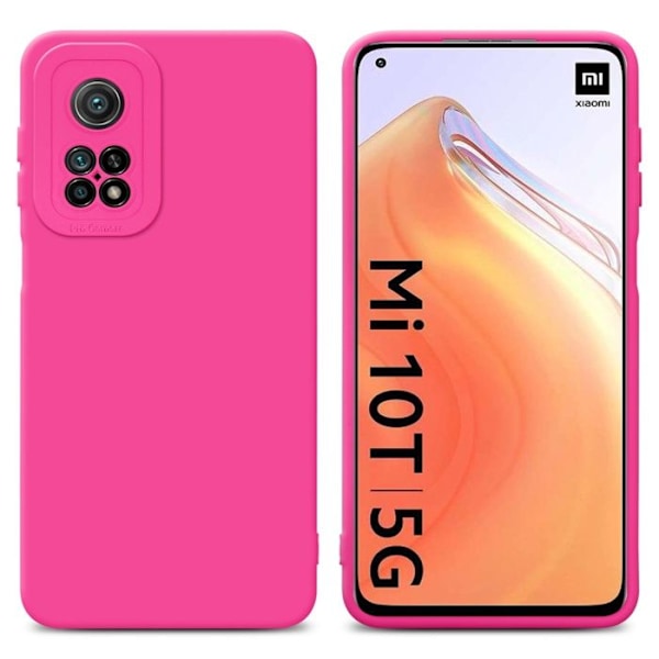Coque för Xiaomi Mi 10T / Mi 10T PRO i FLUID HOTPINK Hållare Etui Case Cover i flexibel TPU-silikon skydd Rosa