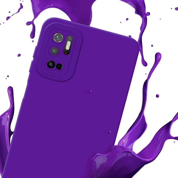 Coque för Xiaomi RedMi NOTE 10 5G / POCO M3 PRO 5G i FLUID DJUP LILA Mjukvara Etui Case Cover i TPU-flexibel Skydd Lila