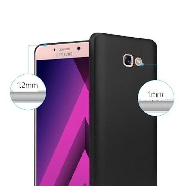 Cadorabo Fodral till Samsung Galaxy A7 2017 i METALLIC SVART
