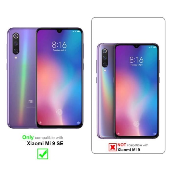 Cadorabo helskärmsskydd för Xiaomi Mi 9 SE in - härdat skärmskyddsglas (härdat)