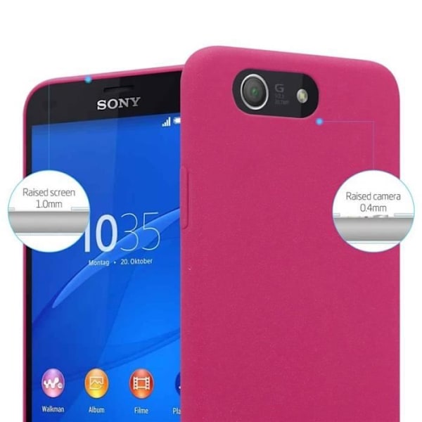 "Coque - CADORABO - Sony Xperia Z3 Compact - Hårdförsvar - Matt Design - Färg Rosa" Rosa