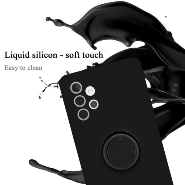 Fodral till Samsung Galaxy A32 4G Skal i LIQUID BLACK Fodral Skydd i silikon TPU mobiltelefon